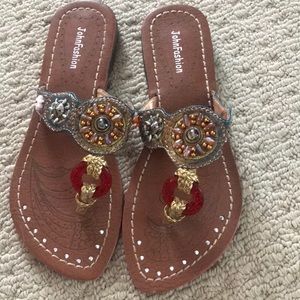 Jeweled sandal